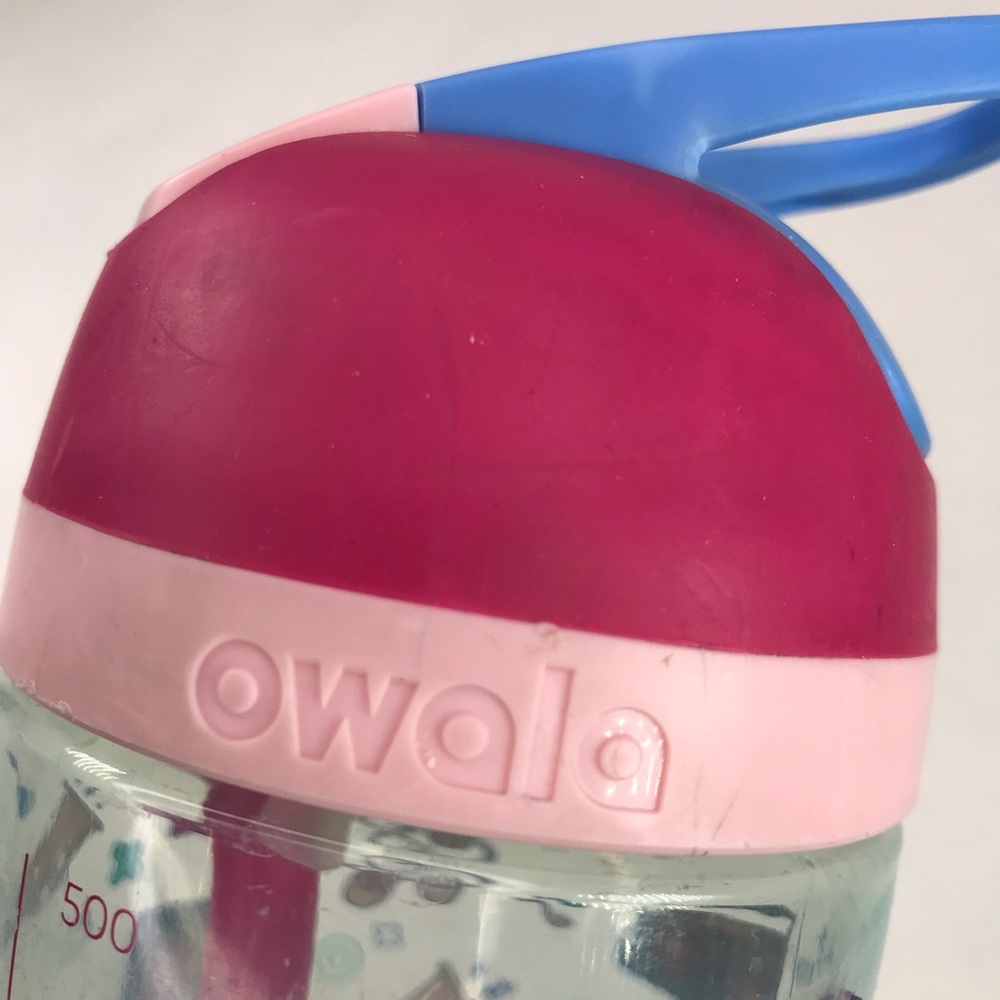 Owala 16 oz Kids FreeSip Water Bottle Pink Graphics - Picture 12 of 13
